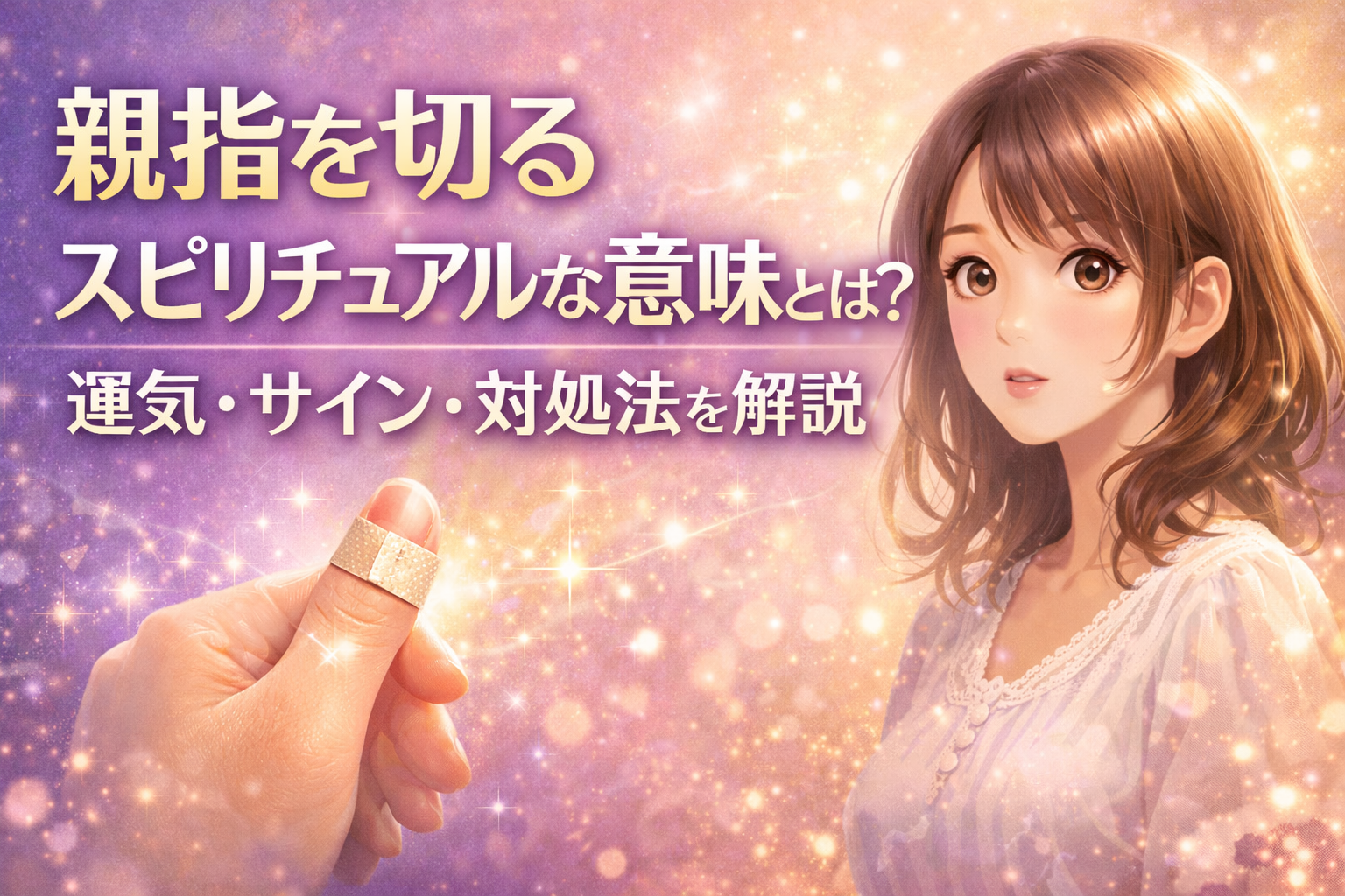 親指を切るスピリチュアルな意味とは？運気・サイン・対処法を解説